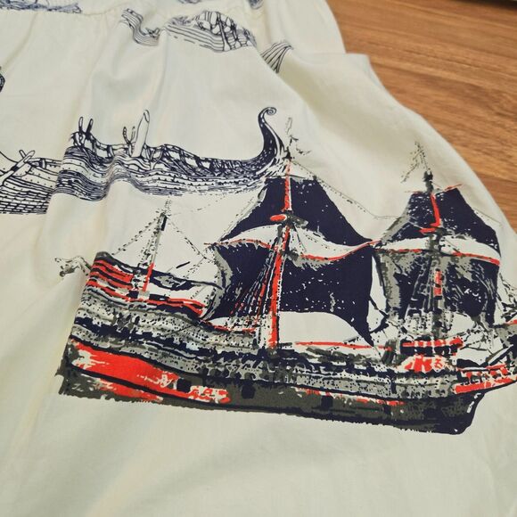 Anthropologie 26W Plus Girls from Savoy Seafarer Dress Nautical Sweetheart pinup - Picture 13 of 14